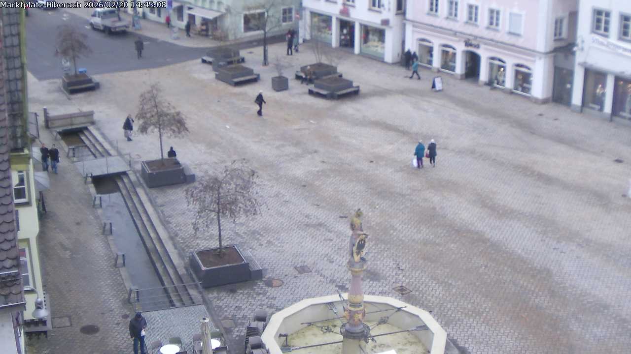 Archiv Foto Webcam Marktplatz Biberach an der Riß