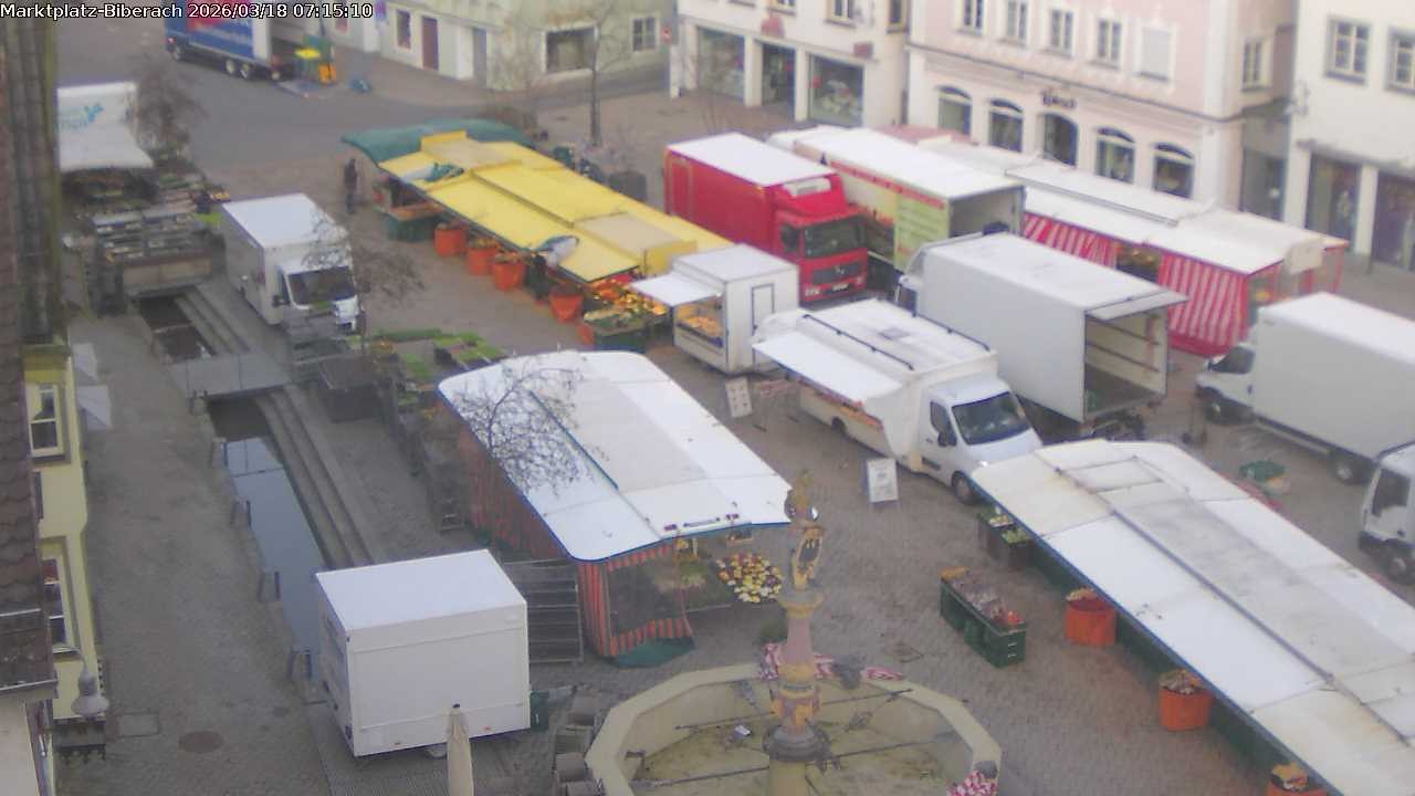 Archived image Webcam Biberach an der Riß - Town Square