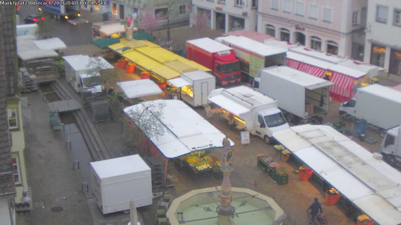 Archived image Webcam Biberach an der Riß - Town Square