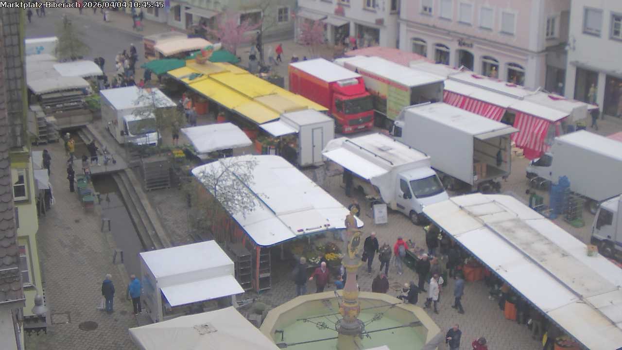 Archived image Webcam Biberach an der Riß - Town Square