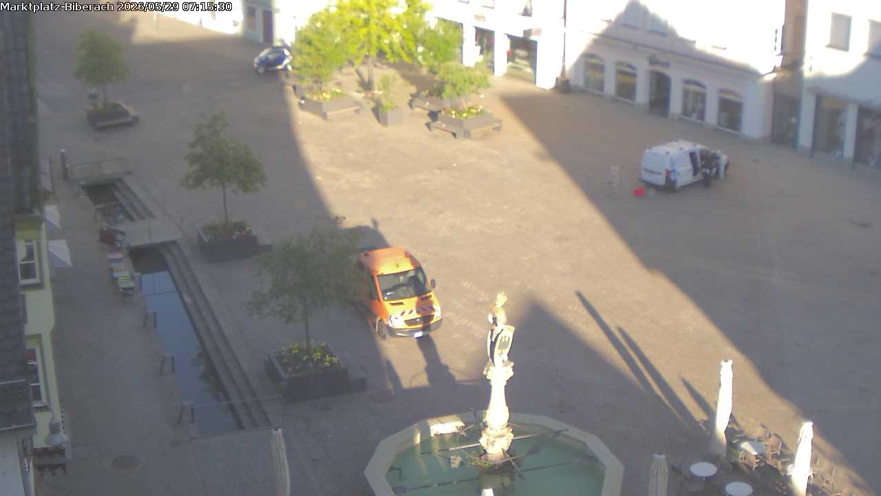 Archiv Foto Webcam Marktplatz Biberach an der Riß