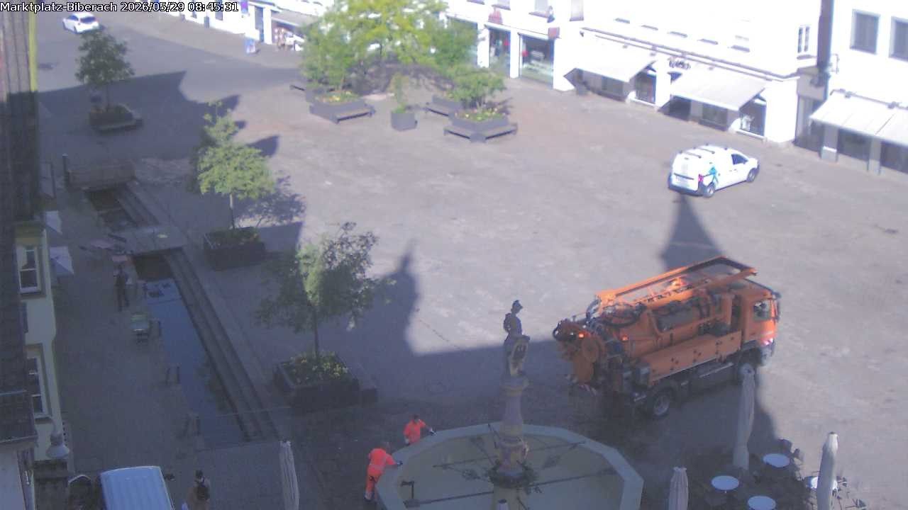 Archiv Foto Webcam Marktplatz Biberach an der Riß