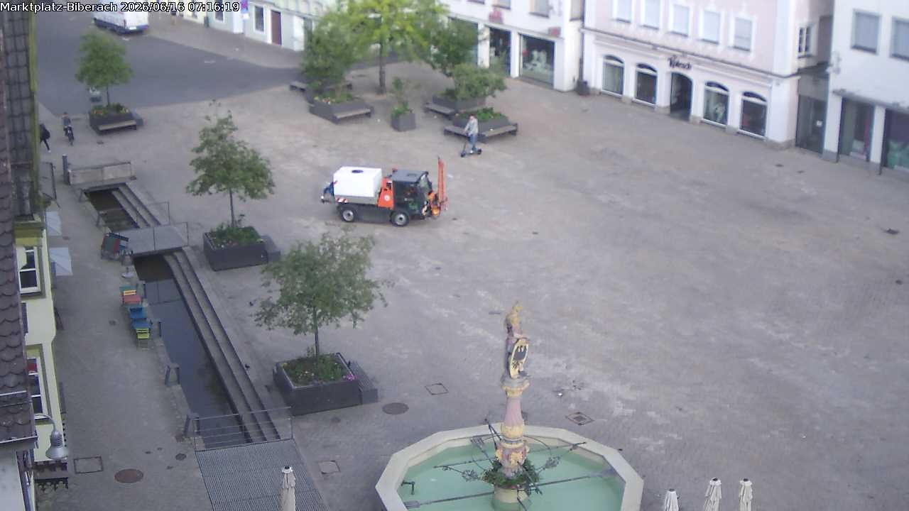 Archiv Foto Webcam Marktplatz Biberach an der Riß