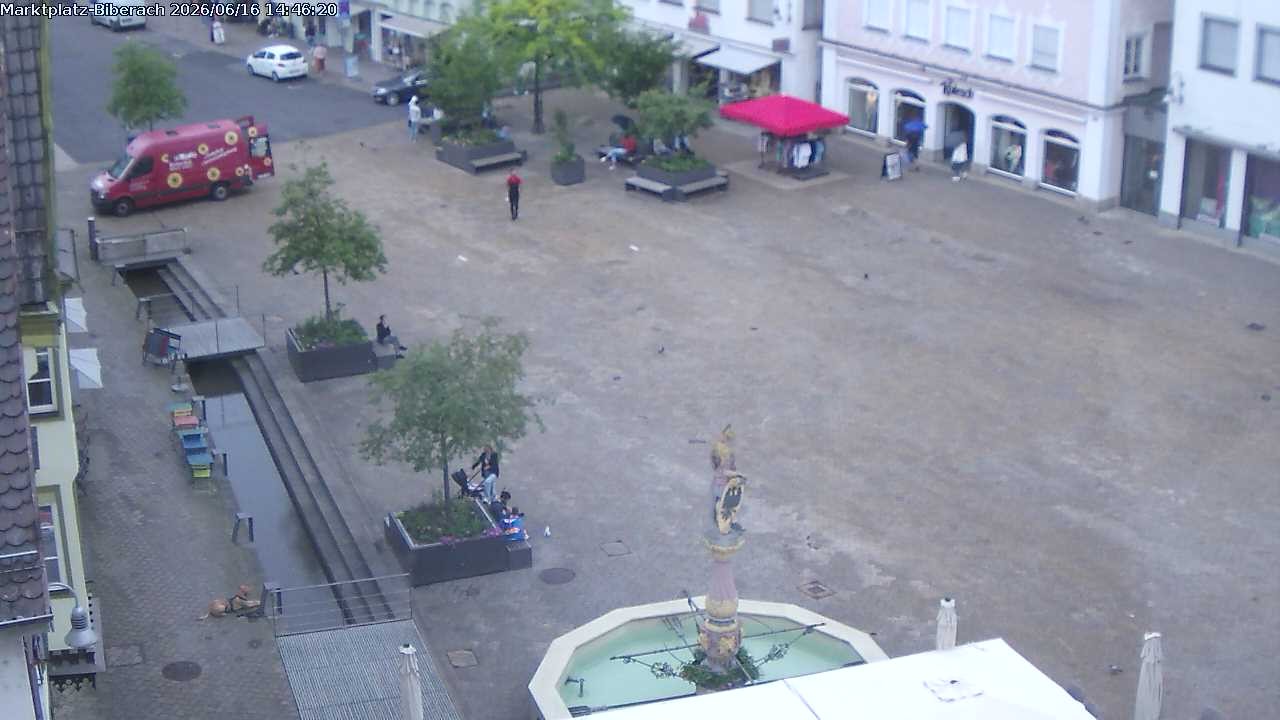 Archiv Foto Webcam Marktplatz Biberach an der Riß