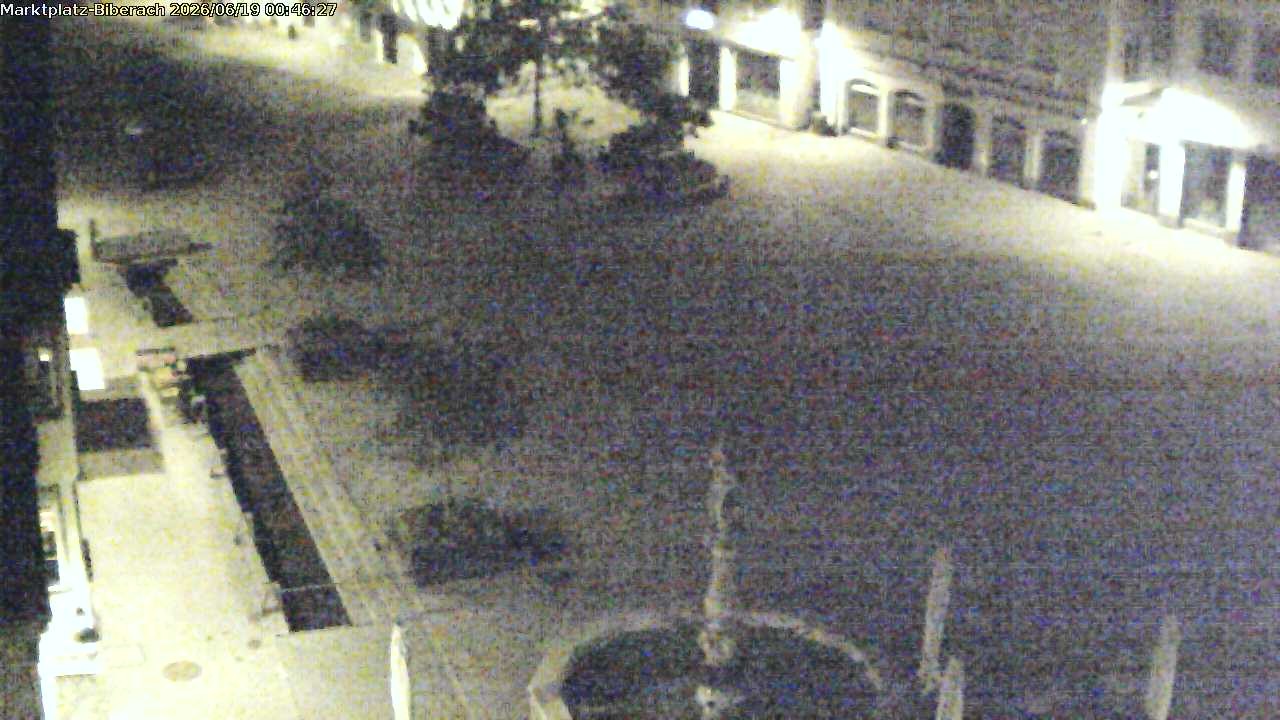 Archiv Foto Webcam Marktplatz Biberach an der Riß