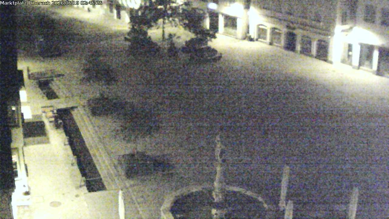Archiv Foto Webcam Marktplatz Biberach an der Riß
