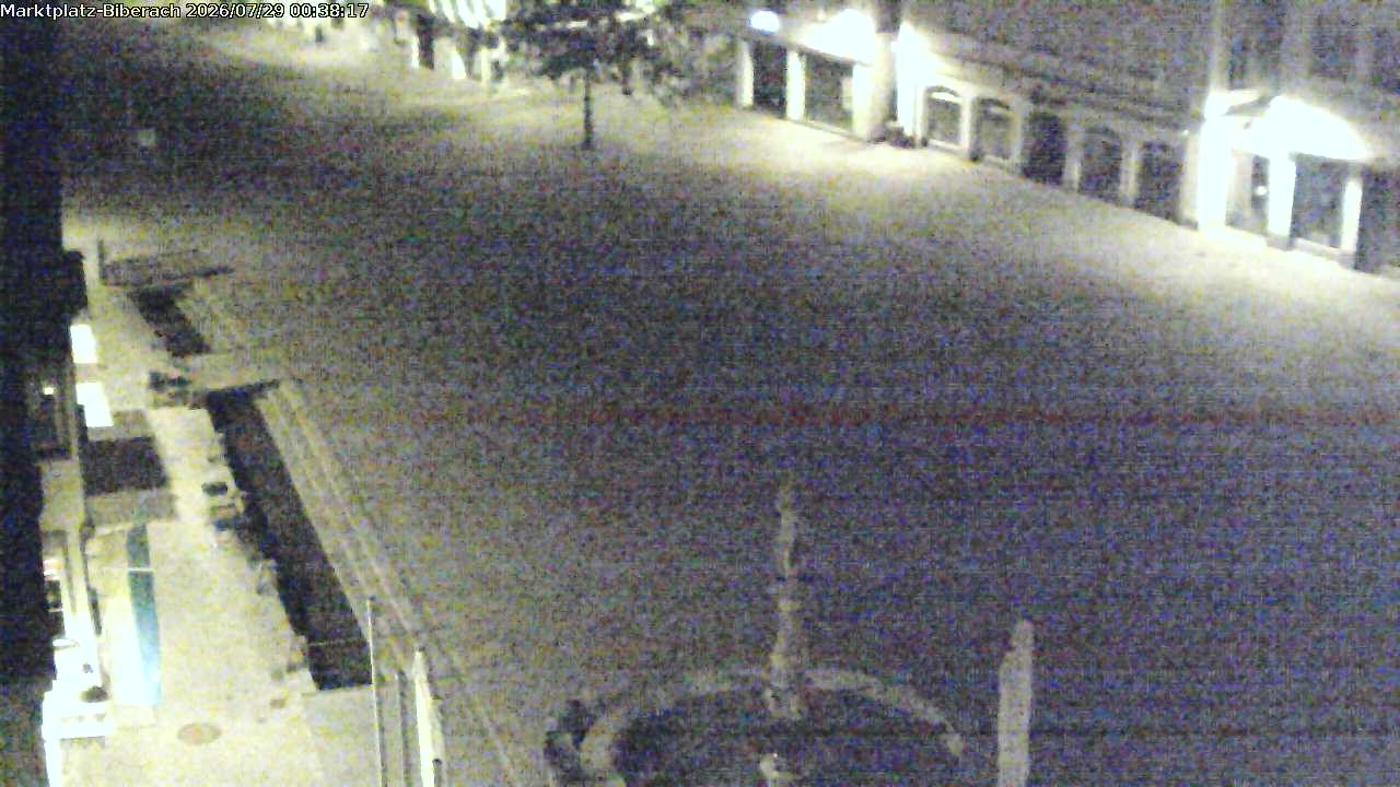 Archiv Foto Webcam Marktplatz Biberach an der Riß