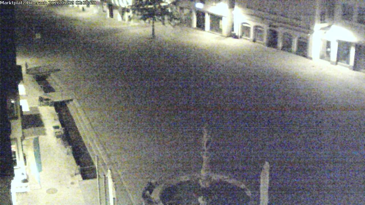 Archiv Foto Webcam Marktplatz Biberach an der Riß