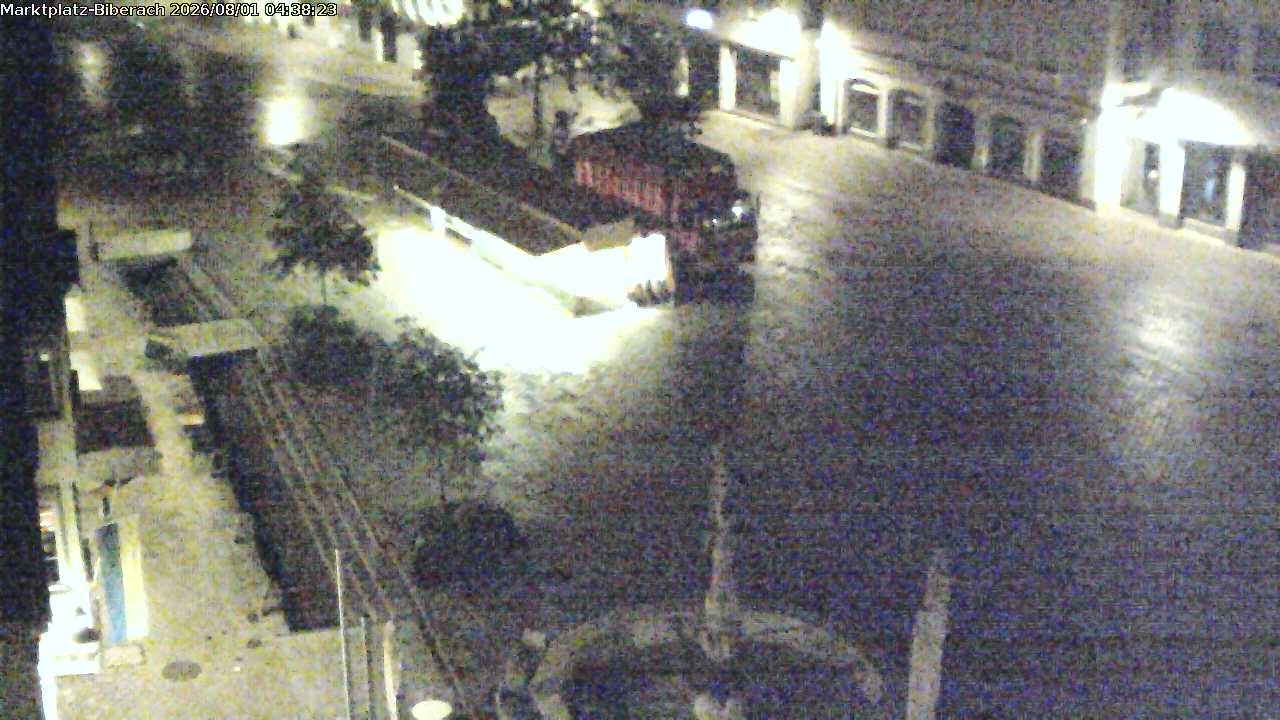 Archiv Foto Webcam Marktplatz Biberach an der Riß