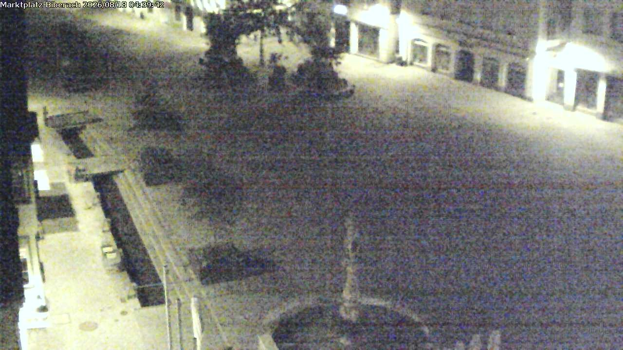 Archiv Foto Webcam Marktplatz Biberach an der Riß
