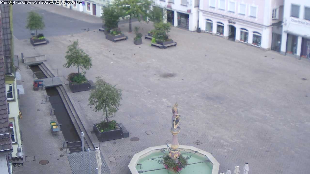 Archiv Foto Webcam Marktplatz Biberach an der Riß