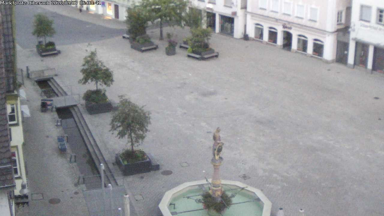 Archiv Foto Webcam Marktplatz Biberach an der Riß
