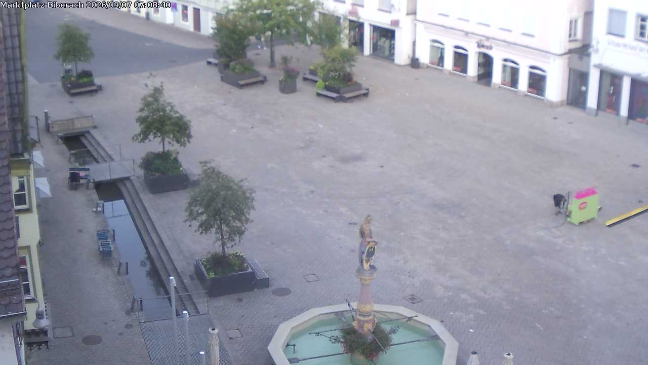 Archiv Foto Webcam Marktplatz Biberach an der Riß