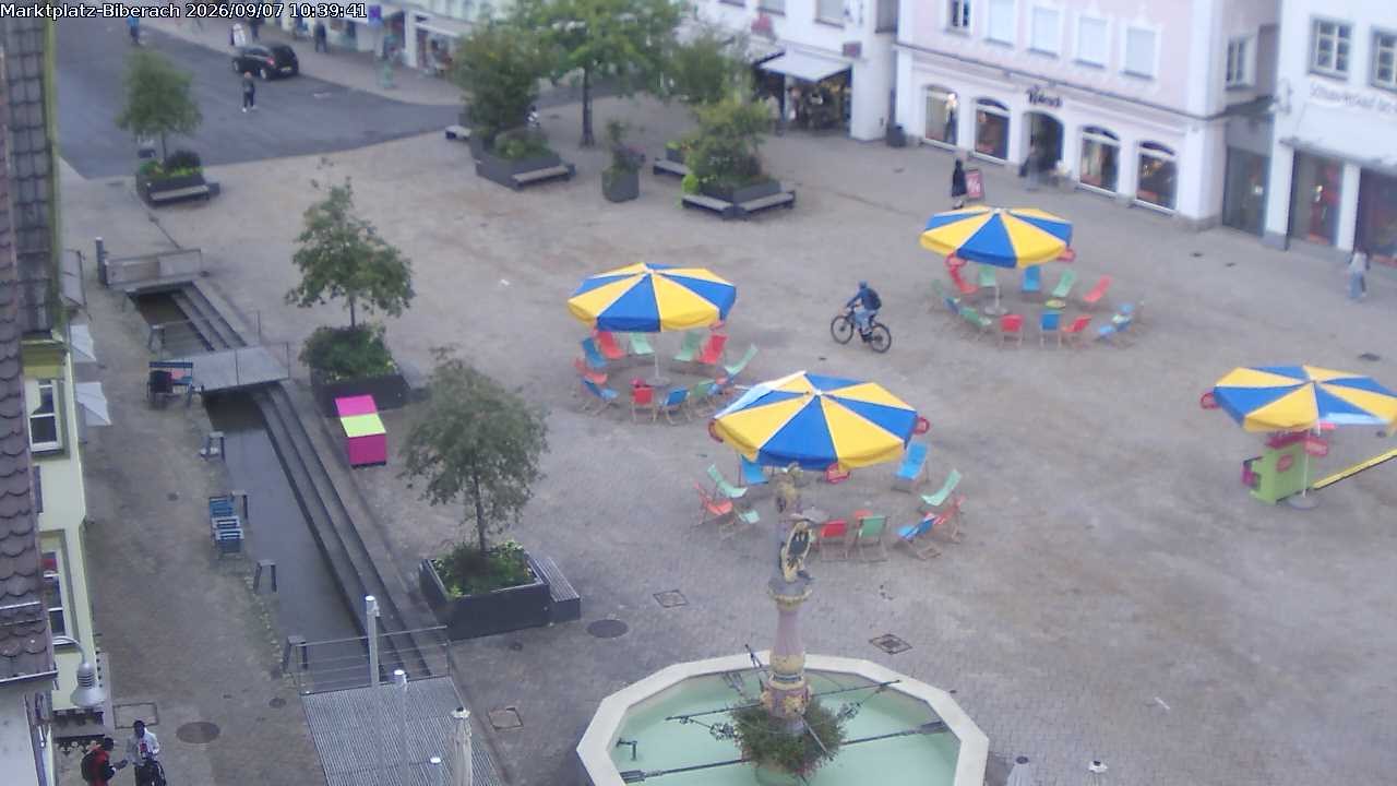 Archiv Foto Webcam Marktplatz Biberach an der Riß