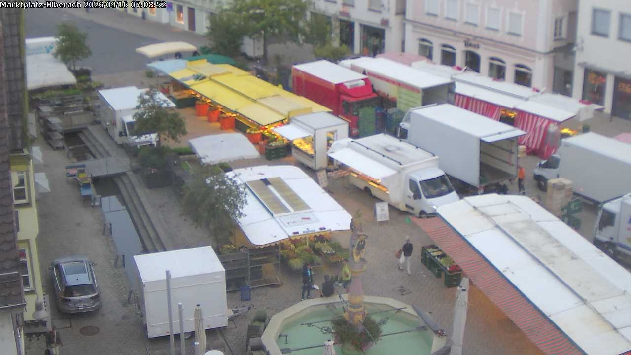 Archived image Webcam Biberach an der Riß - Town Square