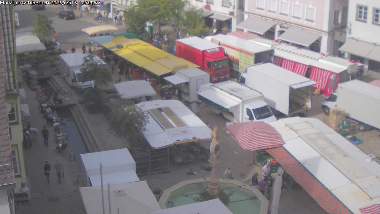 Archived image Webcam Biberach an der Riß - Town Square