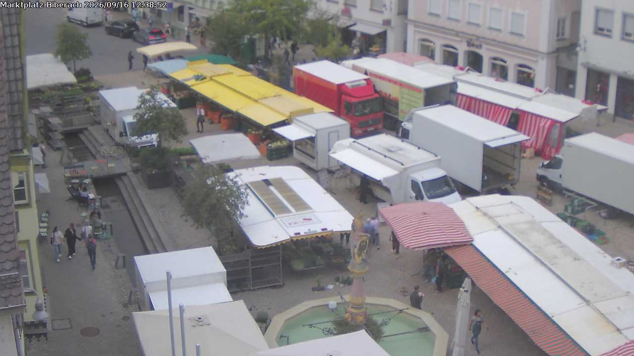 Archived image Webcam Biberach an der Riß - Town Square