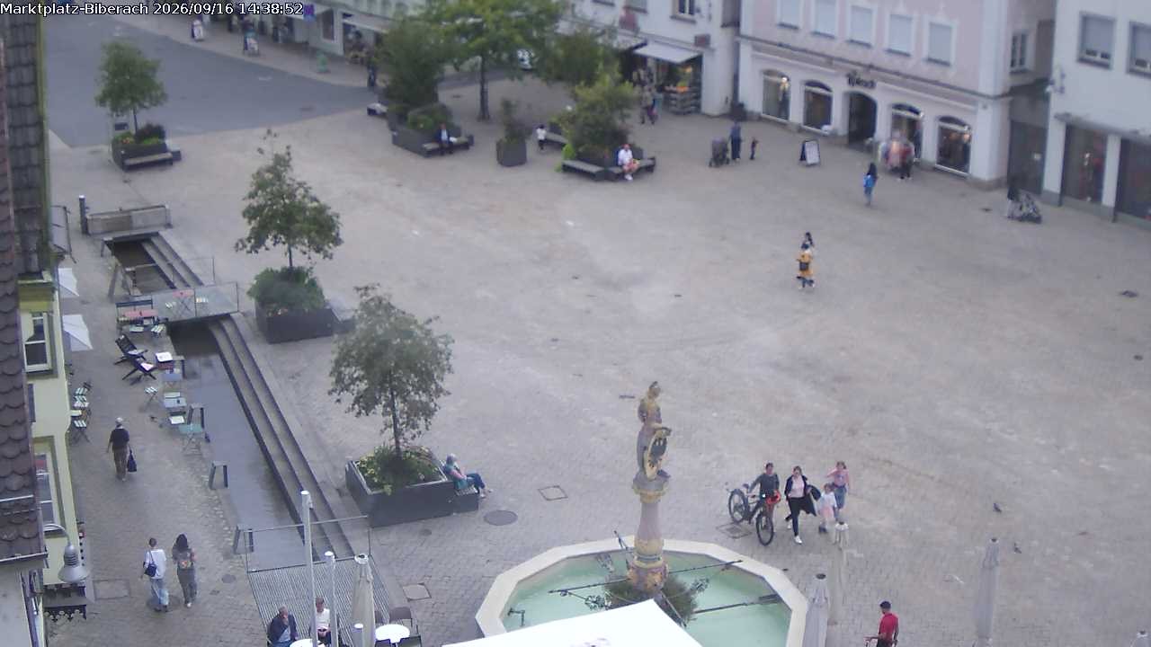 Archived image Webcam Biberach an der Riß - Town Square