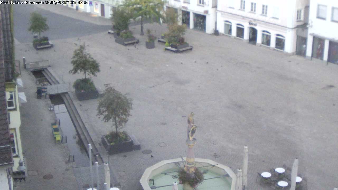 Archiv Foto Webcam Marktplatz Biberach an der Riß