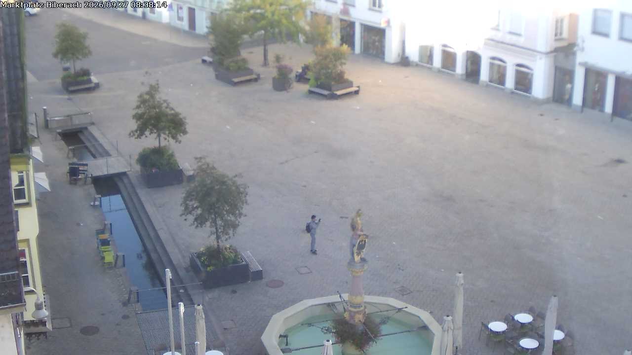 Archiv Foto Webcam Marktplatz Biberach an der Riß