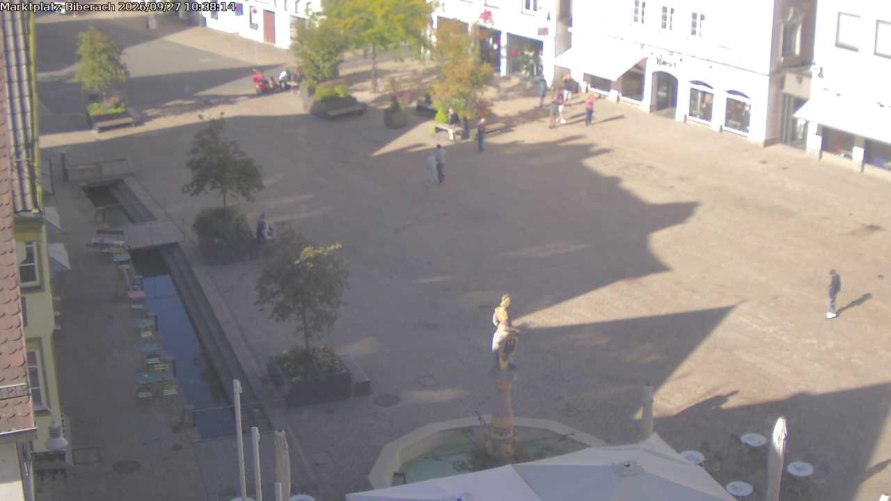 Archiv Foto Webcam Marktplatz Biberach an der Riß