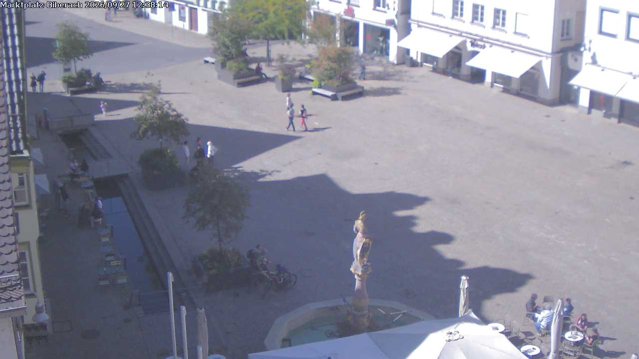Archiv Foto Webcam Marktplatz Biberach an der Riß