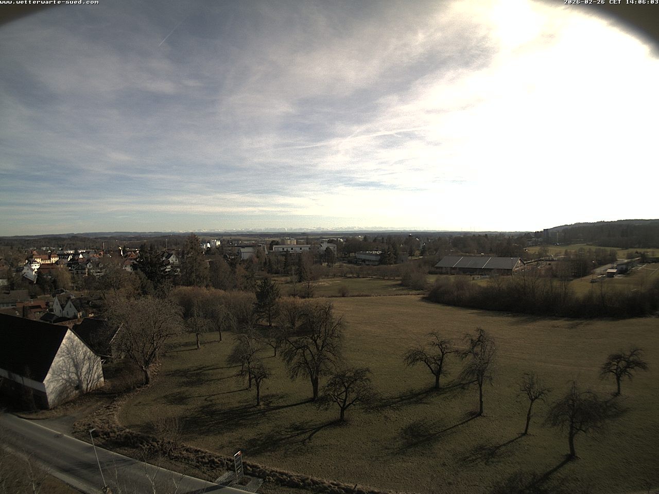 Archiv Foto Webcam Bad Schussenried (Alpenblick)