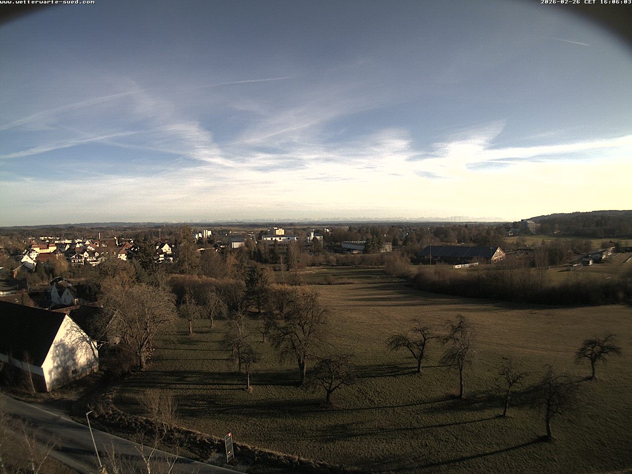 Archiv Foto Webcam Bad Schussenried (Alpenblick)