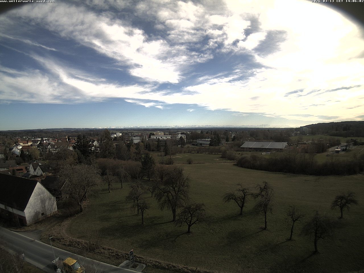 Archiv Foto Webcam Bad Schussenried (Alpenblick)