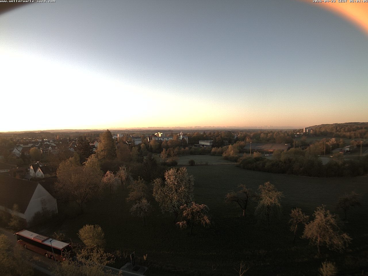 Archiv Foto Webcam Bad Schussenried (Alpenblick)