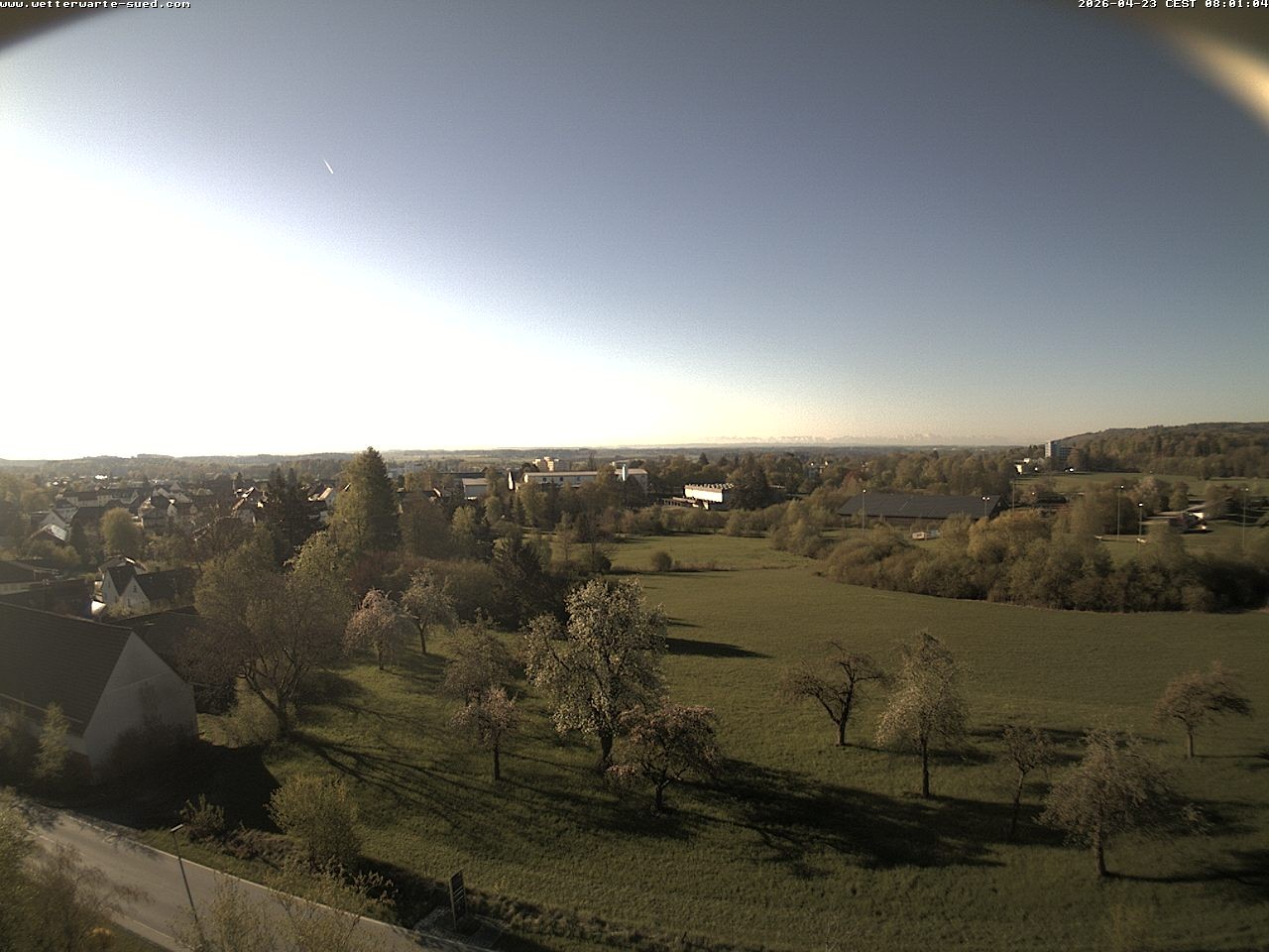 Archiv Foto Webcam Bad Schussenried (Alpenblick)