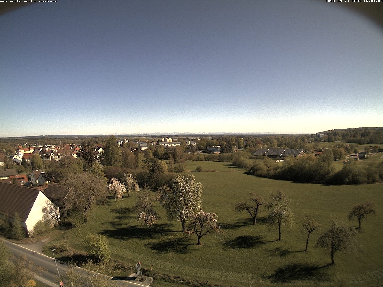 Archiv Foto Webcam Bad Schussenried (Alpenblick)