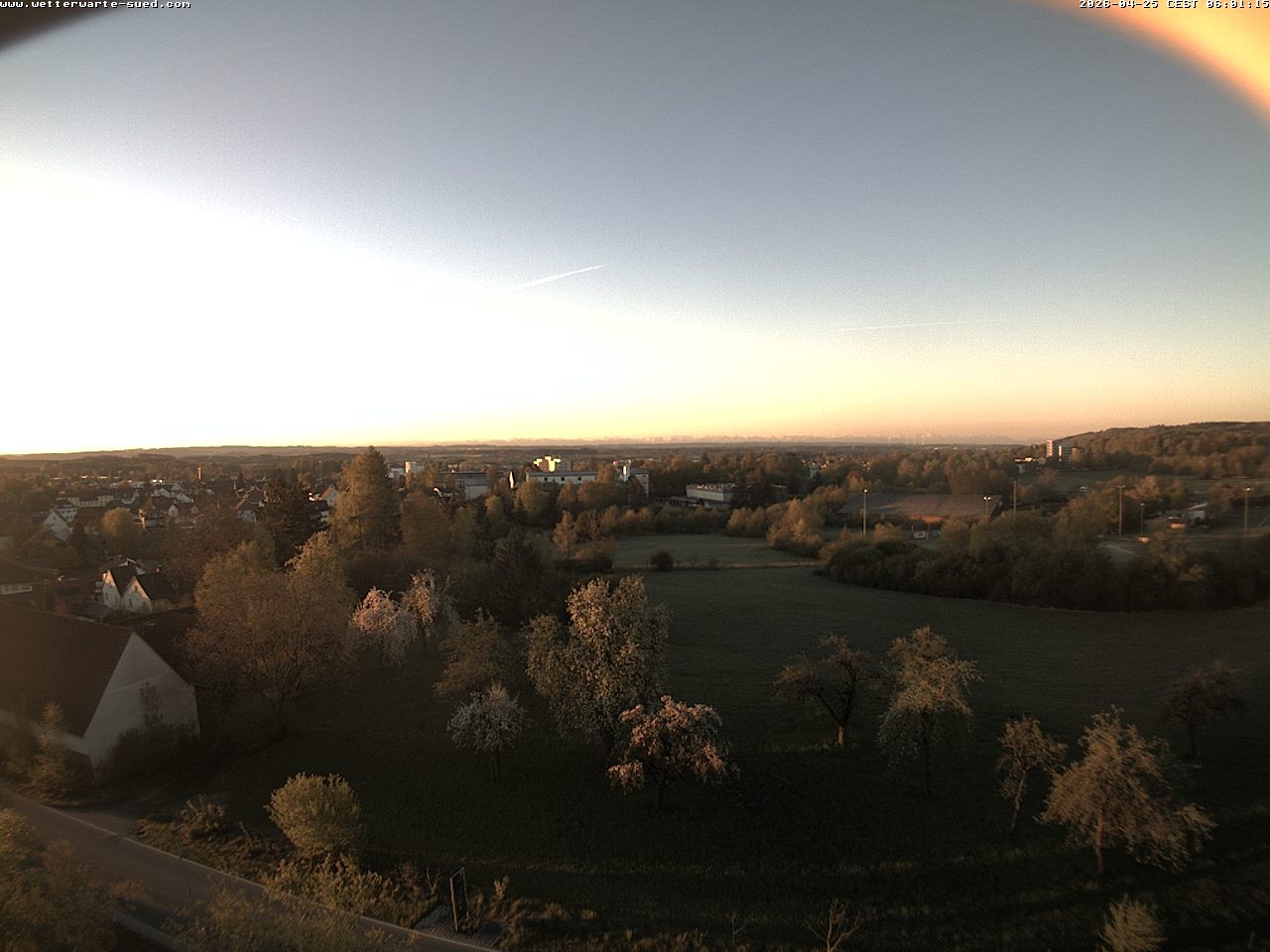 Archiv Foto Webcam Bad Schussenried (Alpenblick)