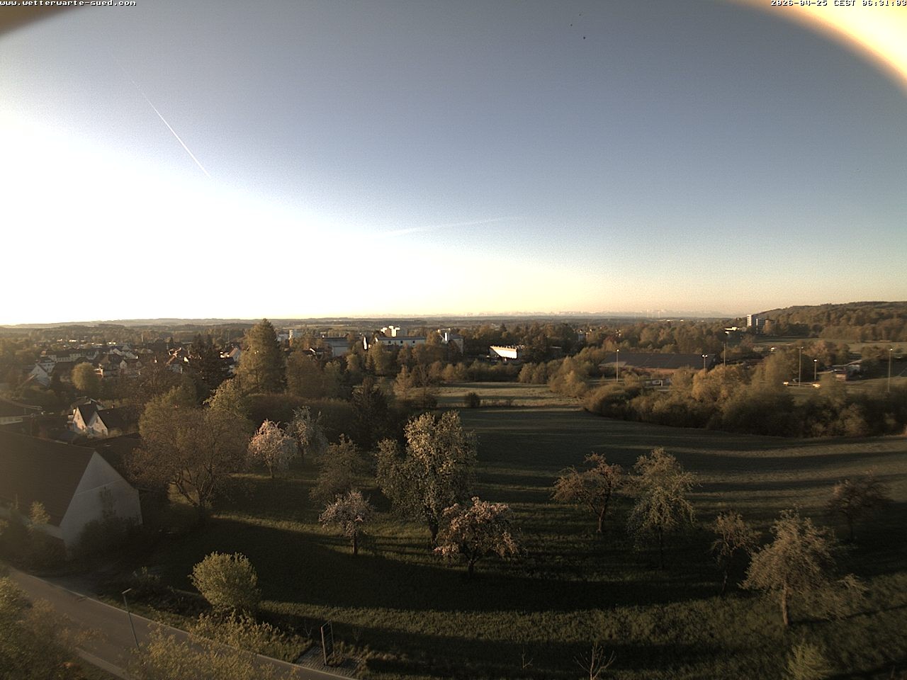 Archiv Foto Webcam Bad Schussenried (Alpenblick)