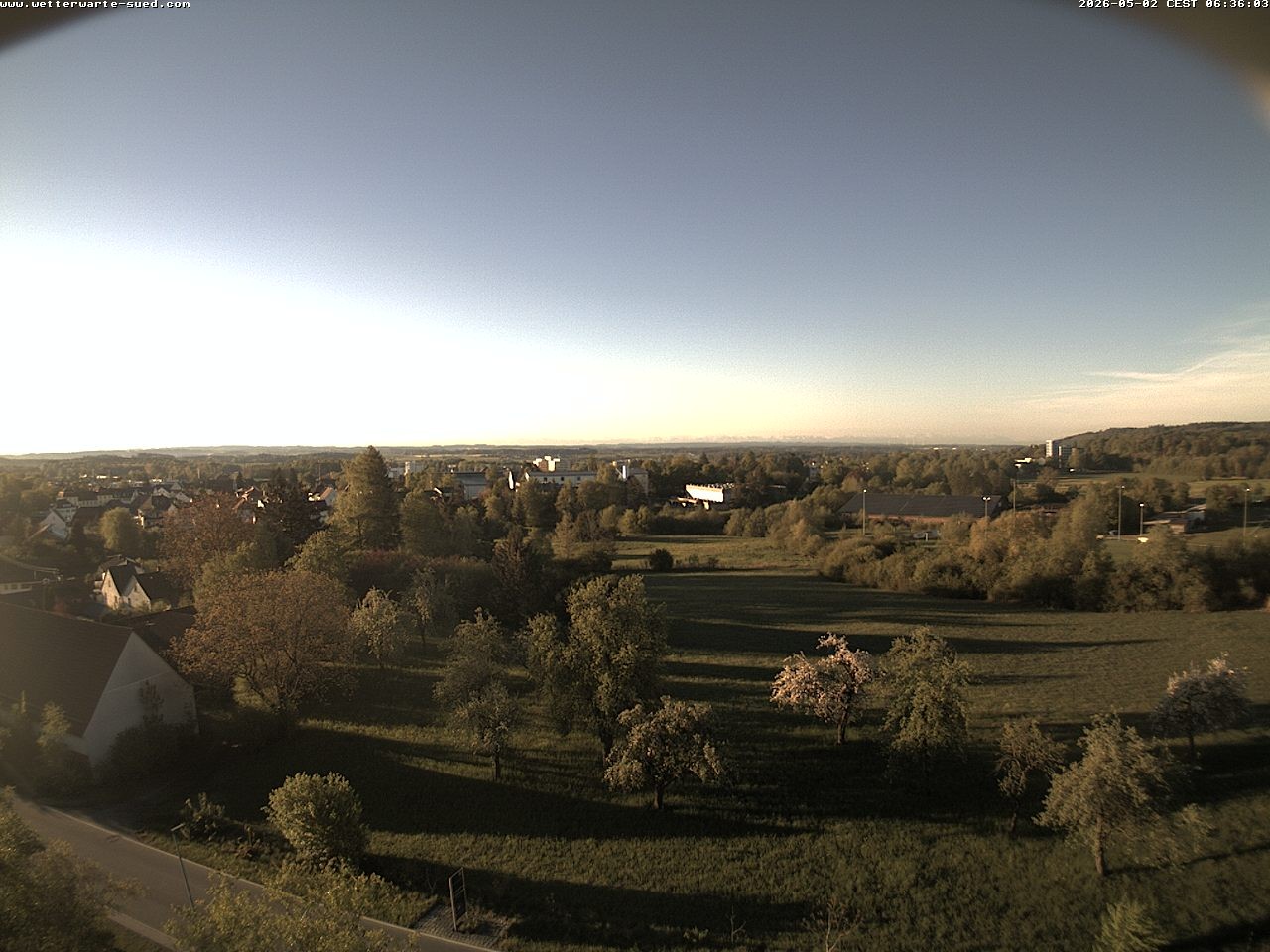 Archiv Foto Webcam Bad Schussenried (Alpenblick)