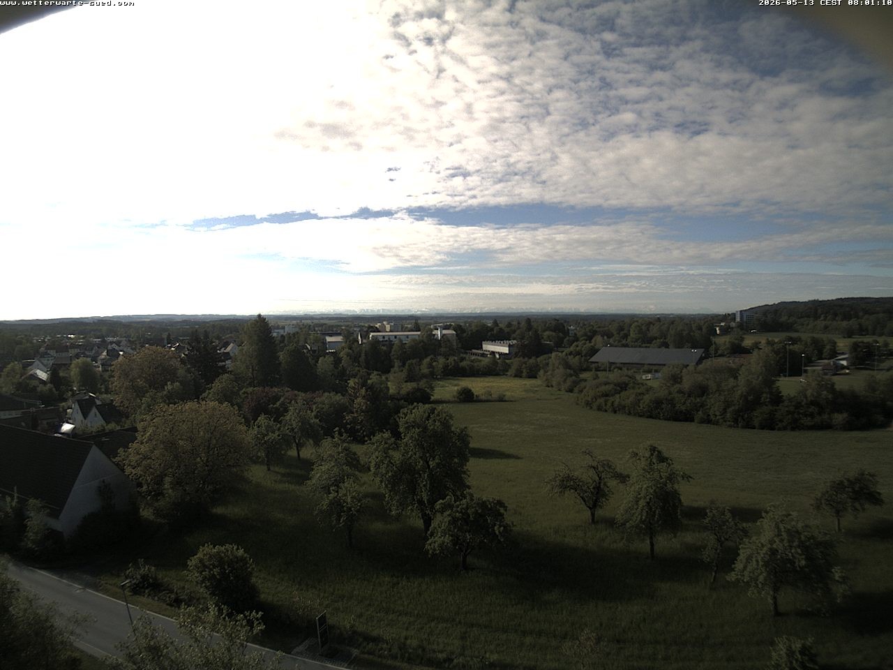 Archiv Foto Webcam Bad Schussenried (Alpenblick)