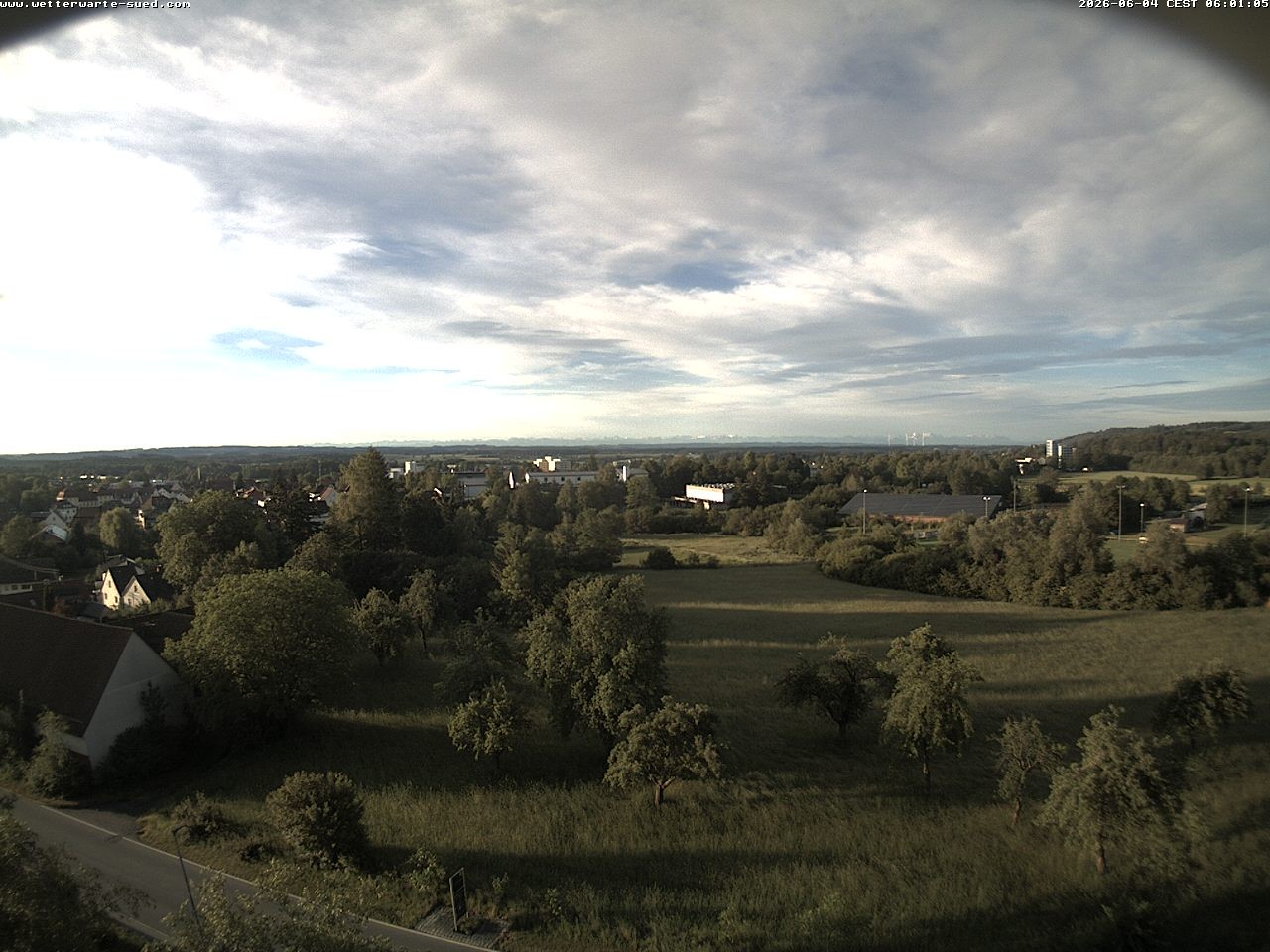 Archiv Foto Webcam Bad Schussenried (Alpenblick)
