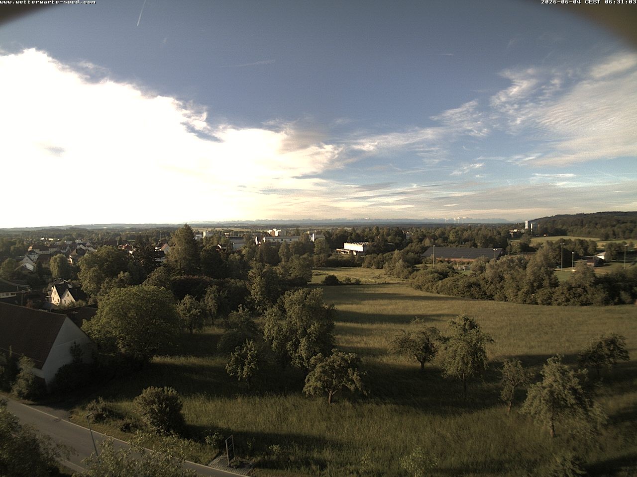 Archiv Foto Webcam Bad Schussenried (Alpenblick)