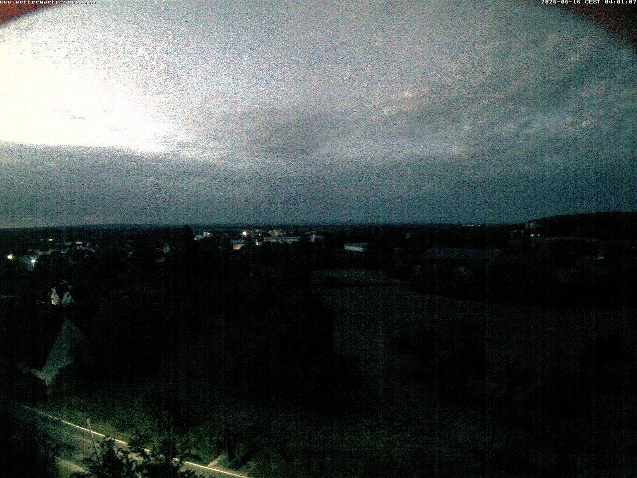 Archived image Webcam Bad Schussenried - View to the Alps