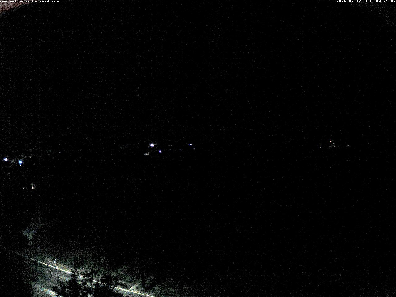Archived image Webcam Bad Schussenried - View to the Alps
