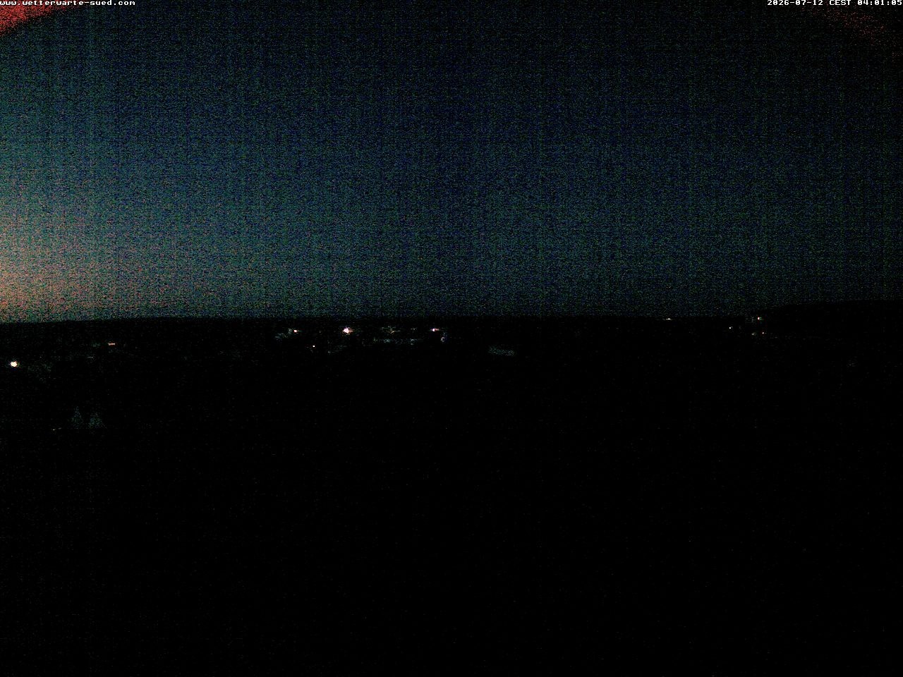 Archived image Webcam Bad Schussenried - View to the Alps