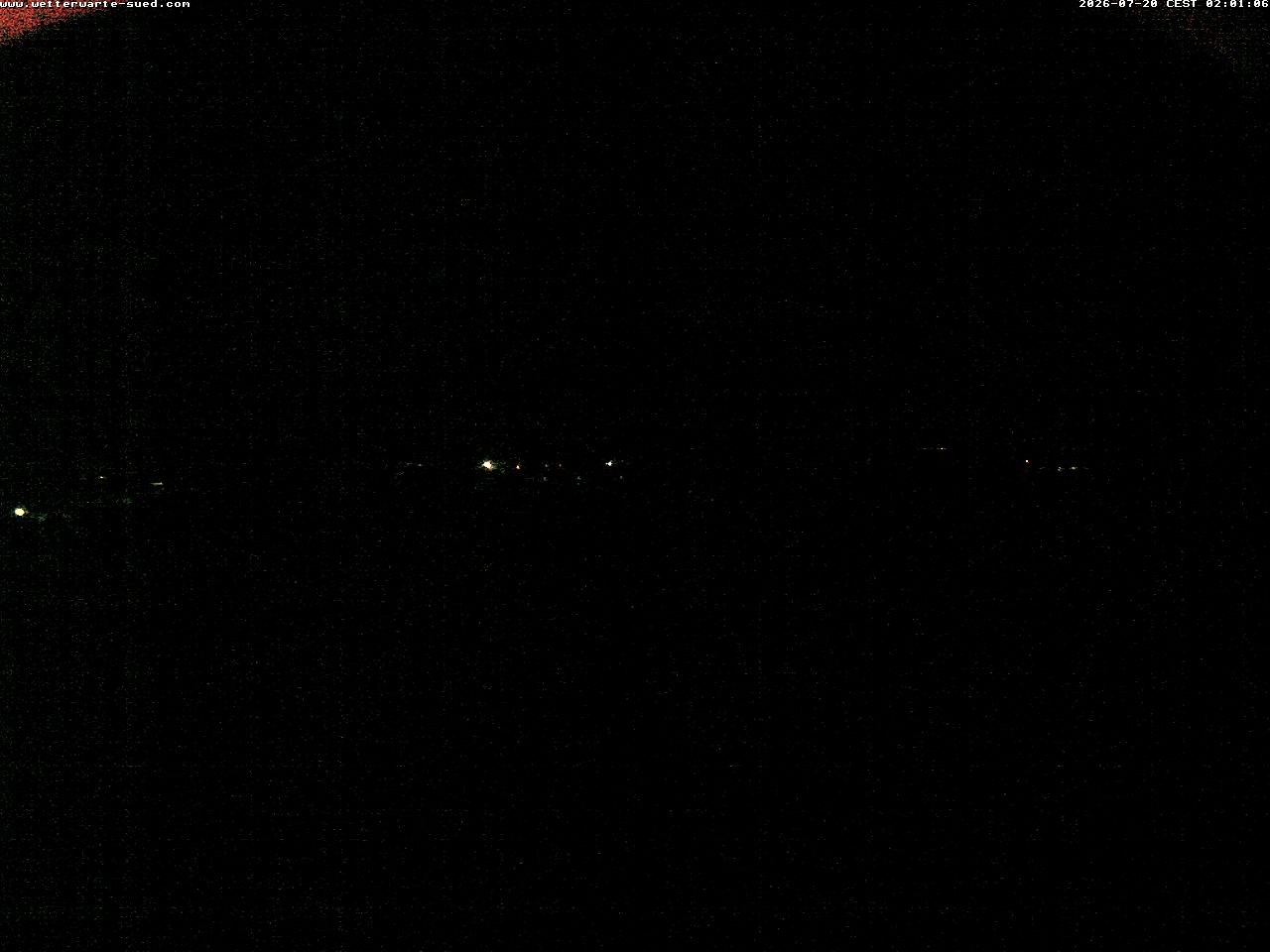 Archived image Webcam Bad Schussenried - View to the Alps