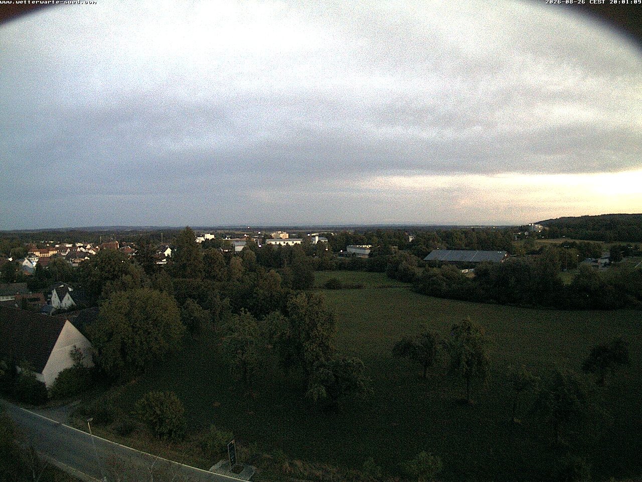 Archived image Webcam Bad Schussenried - View to the Alps