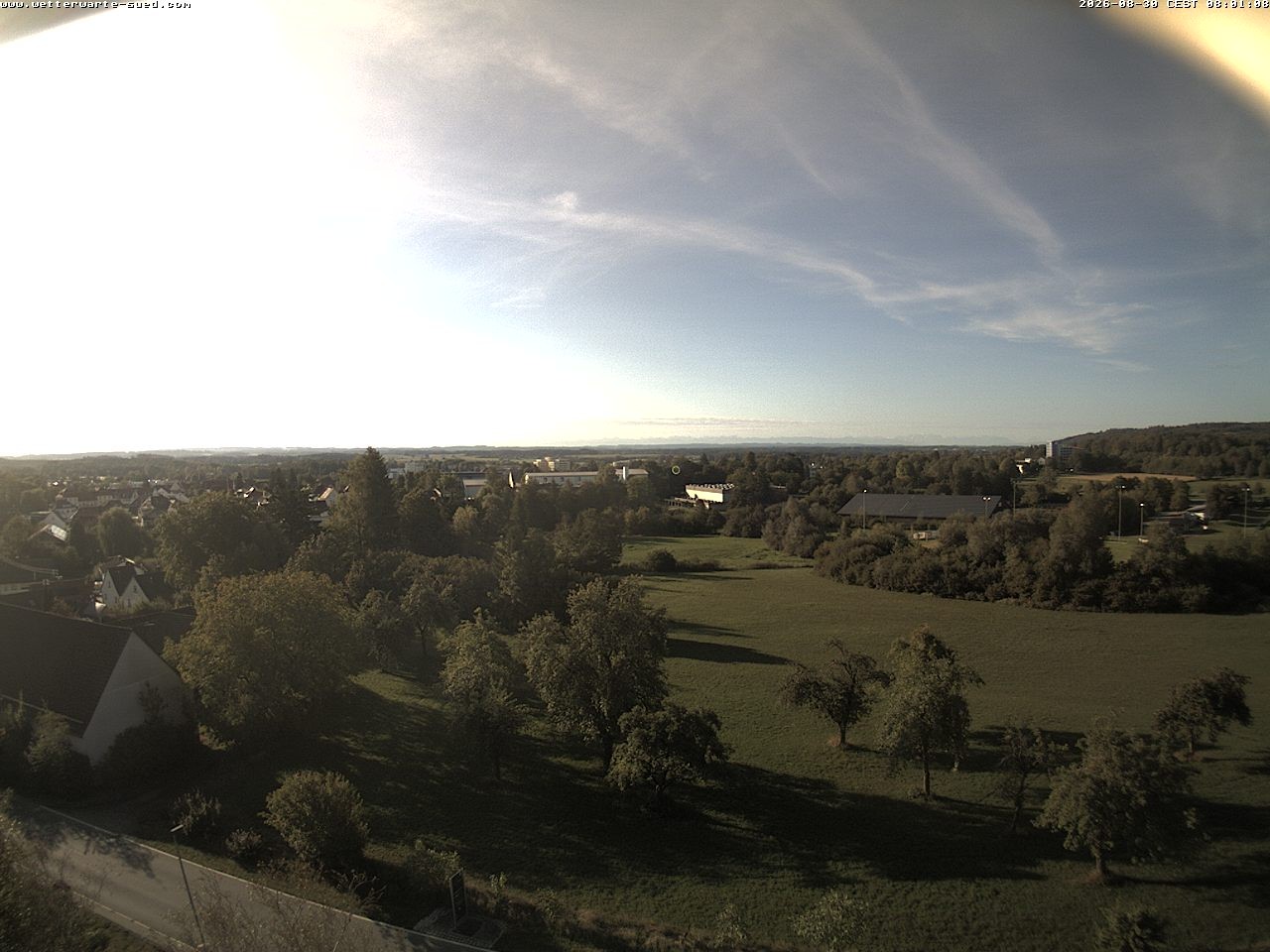 Archiv Foto Webcam Bad Schussenried (Alpenblick)
