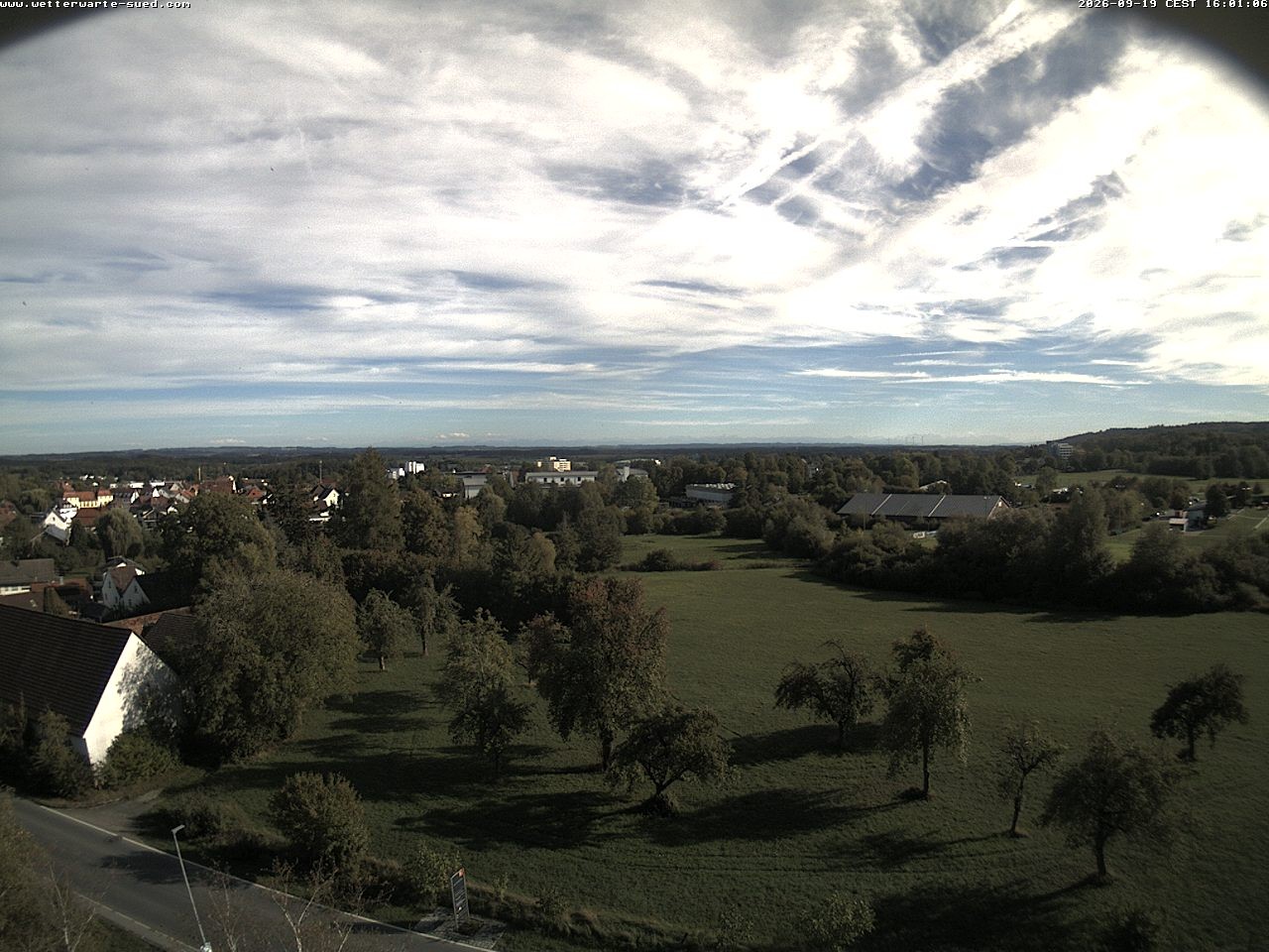 Archiv Foto Webcam Bad Schussenried (Alpenblick)