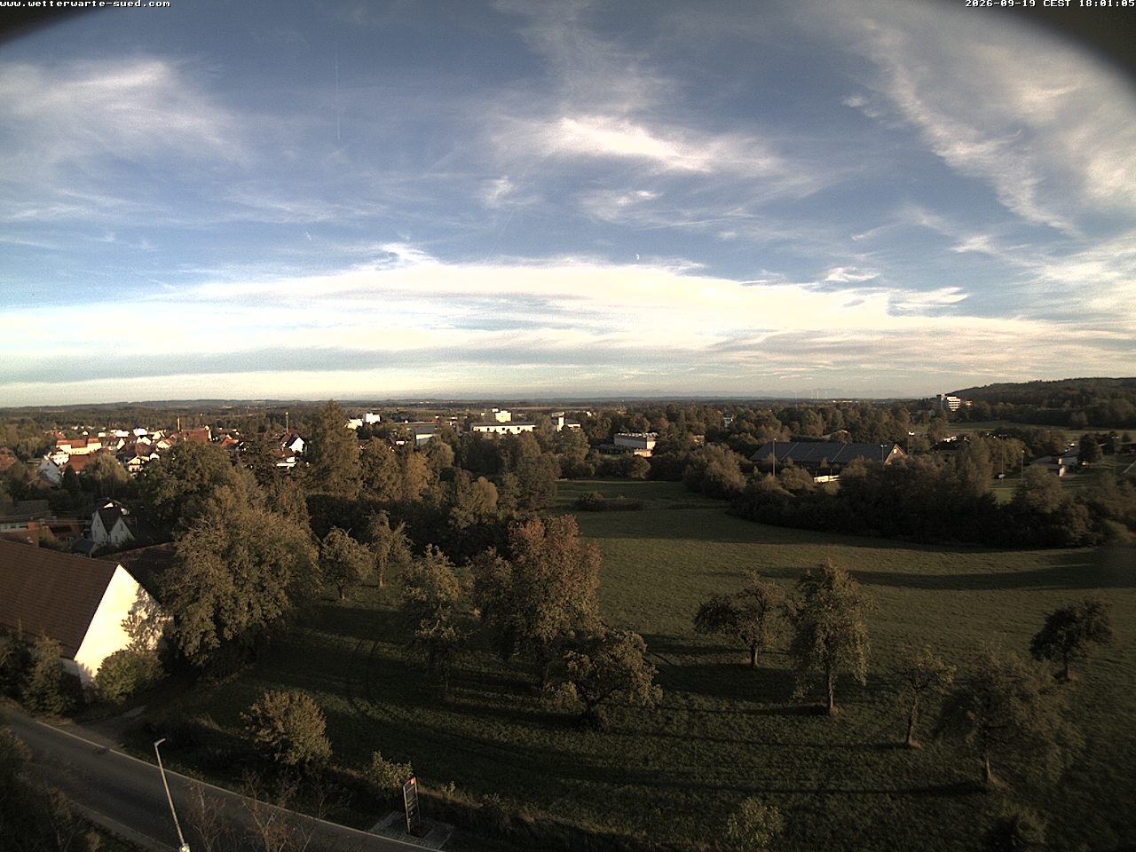 Archiv Foto Webcam Bad Schussenried (Alpenblick)