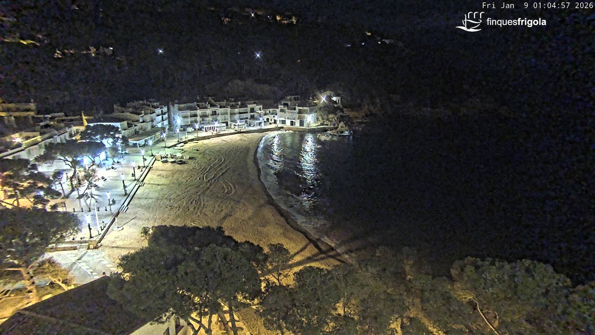 Archiv Foto Webcam Tamariu - Costa Brava - Blick auf den Strand
