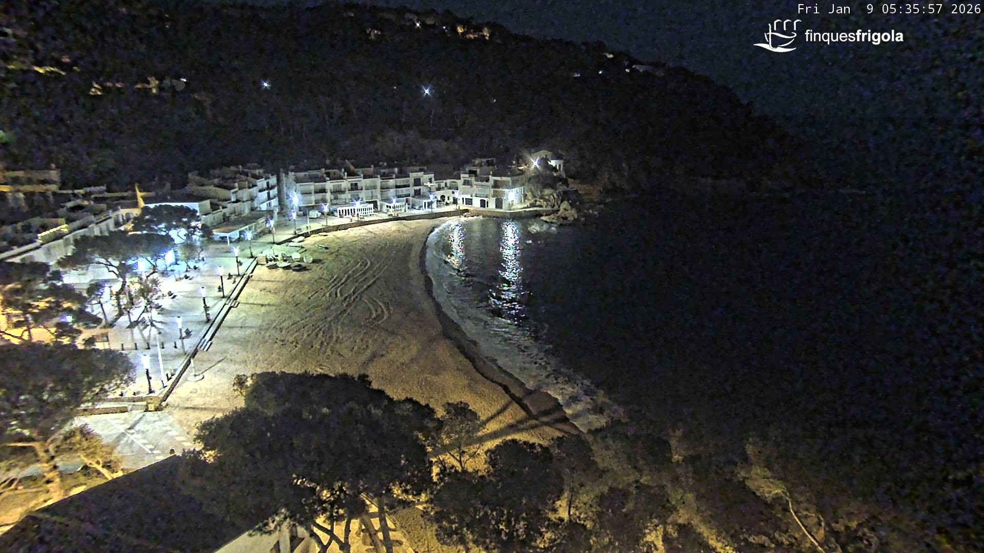 Archiv Foto Webcam Tamariu - Costa Brava - Blick auf den Strand