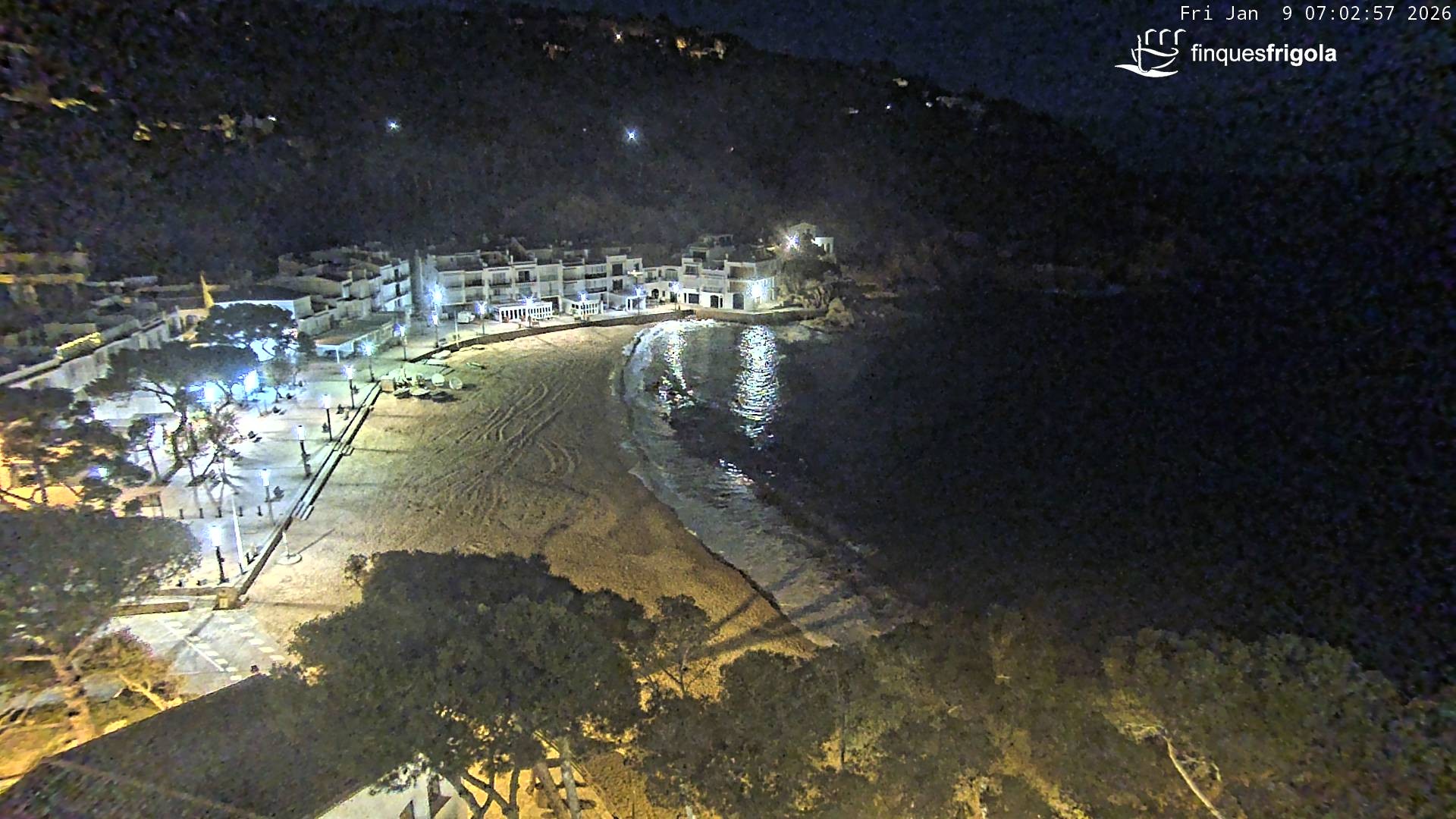 Archiv Foto Webcam Tamariu - Costa Brava - Blick auf den Strand