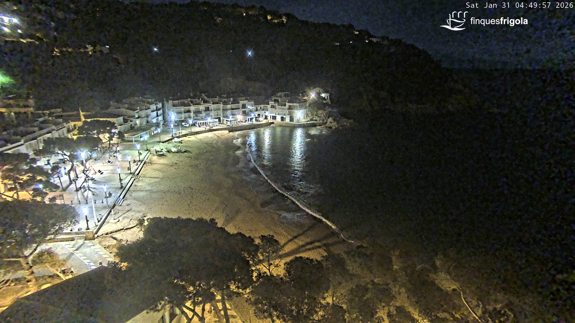 Archiv Foto Webcam Tamariu - Costa Brava - Blick auf den Strand